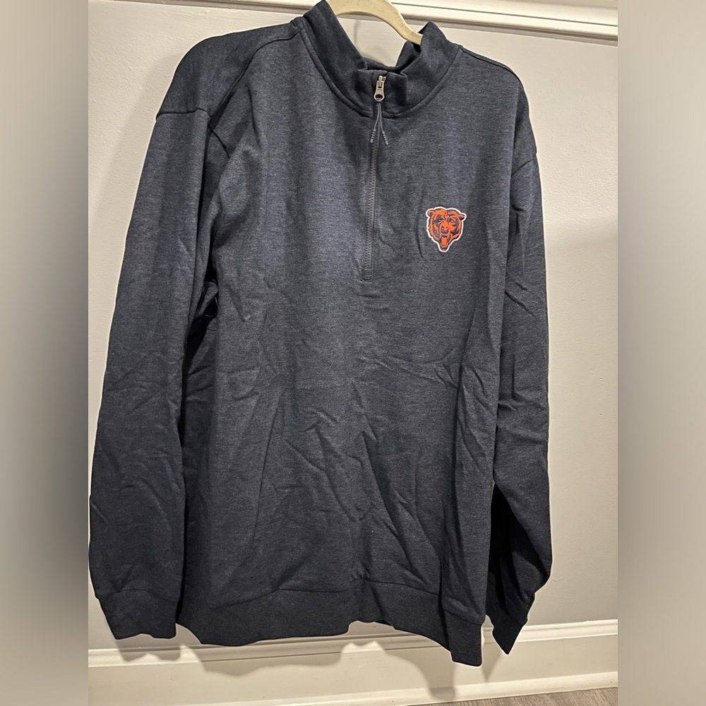 Men’s 2XL navy blue Chicago Bears 1/4 zip